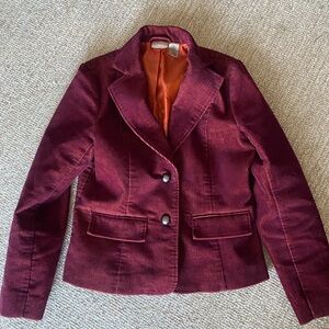 Ruff Hewn Women's Burgundy Blazer